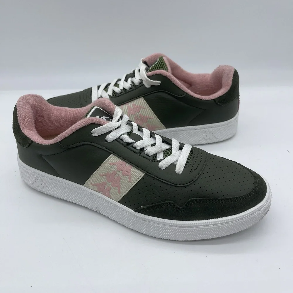 Kappa 222 Banda‎ Barnel Men's Size 9.5 Lifestyle Sneakers 82077 Green/Pink Shoes